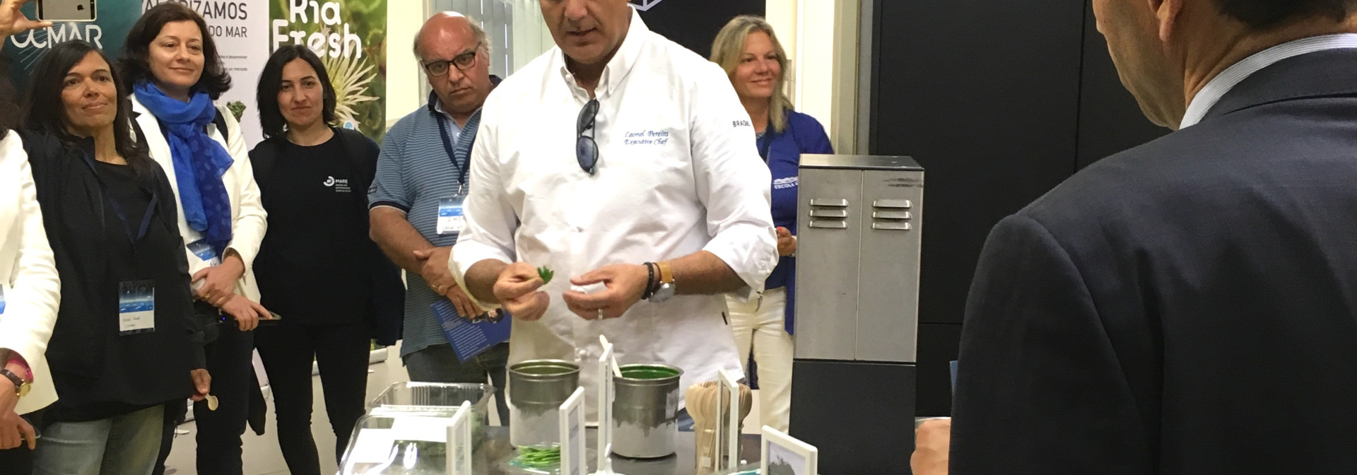 Chef Leonel Pereira apresenta produtos desenvolvidos em parceria com o CCMAR