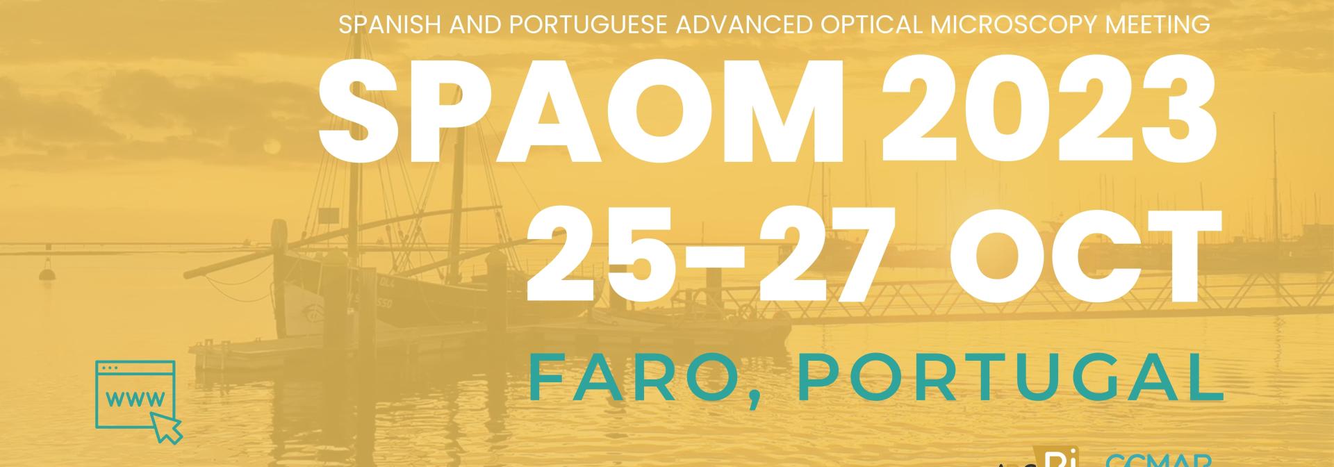 Generic representation of SPAOM 2023 Microscopy Conference | 25-27 OCT UAlg Gambelas