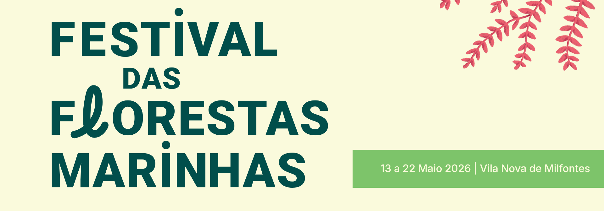 Imagem de capa do Festival das Florestas Marinhas 2026 em Vila Nova de Milfontes