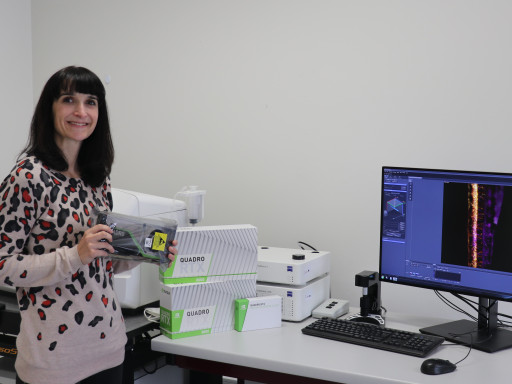 Generic representation of NVIDIA awarded Teresa Correia for her research project