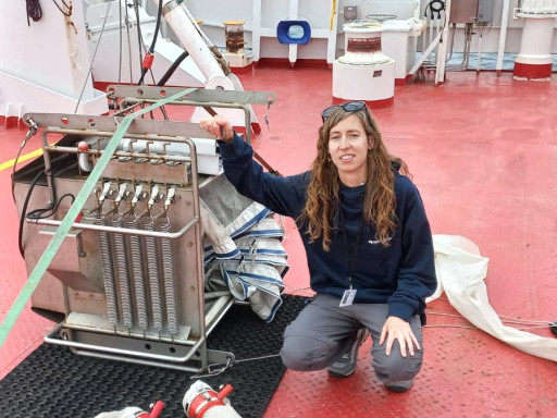 Isabel Marín Beltrán no cruzeiro científico SEA-EU “Baltarctic”