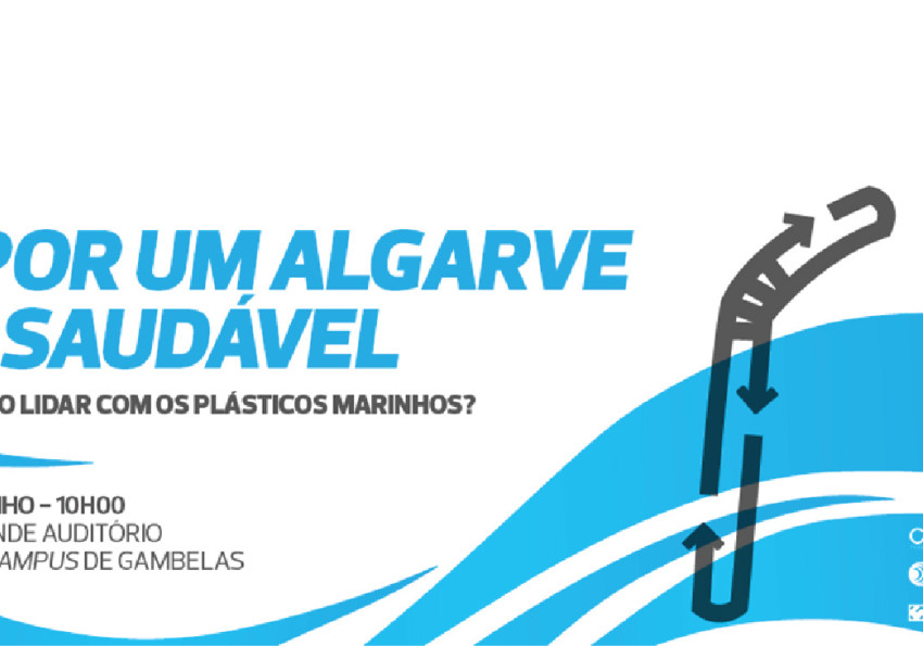 Por um Algarve + Saudável: Como lidar com os plásticos marinhos? Generic representation of Por um Algarve + Saudável: Como lidar com os plásticos marinhos?