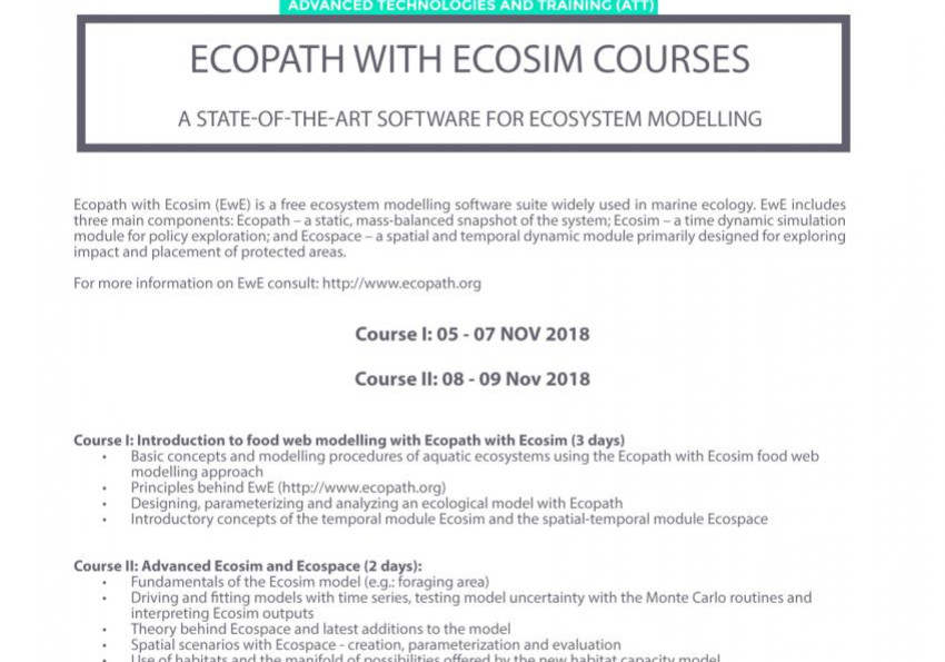 Ecopath with Ecosim Courses Generic representation of Ecopath with Ecosim Courses
