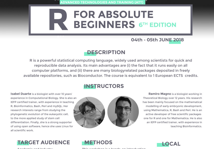 Generic representation of ATT: R for Absolute Beginners (6th Edition)
