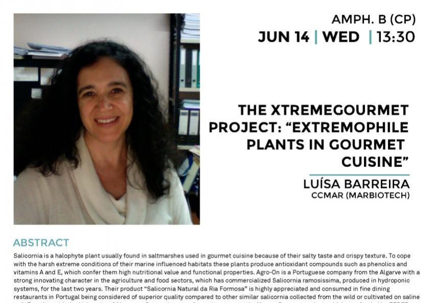 Generic representation of The XtremeGourmet Project: “Extremophile plants in Gourmet cuisine”
