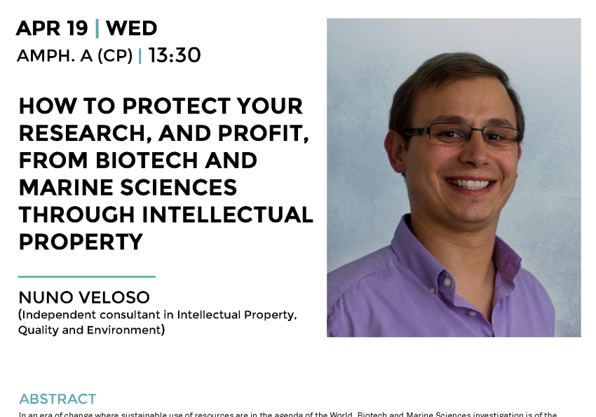 Generic representation of How to protect your  research, and profit, from Biotech and Marine Sciences through Intellectual Property