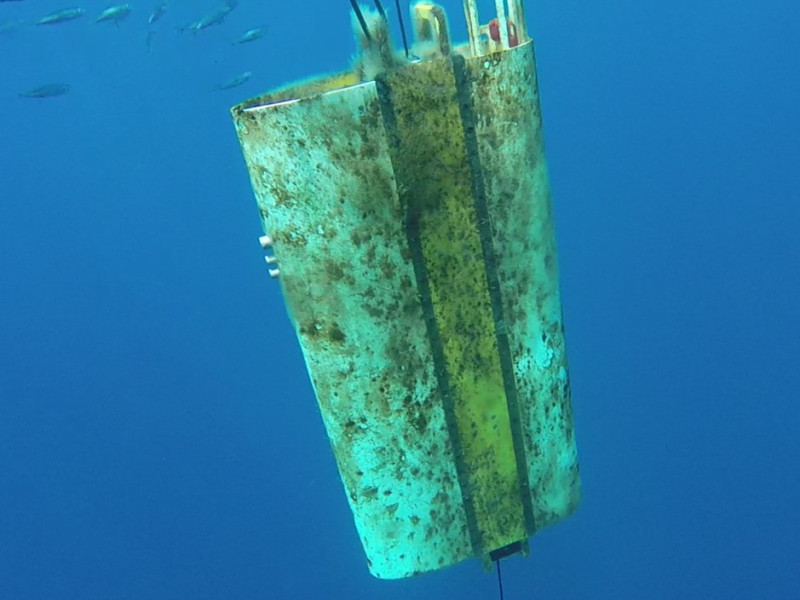 Preparation of the Acoustic Array mooring line before deployment