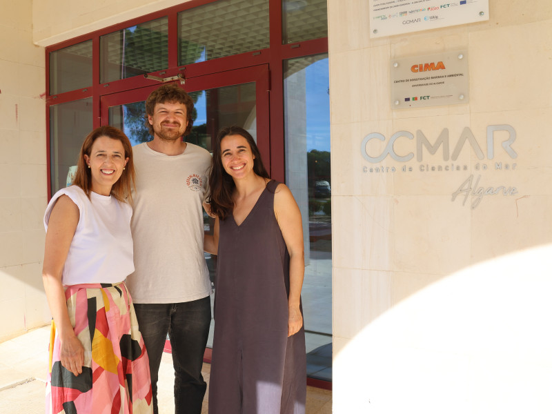 Robert Tornow with Carina Monico and Andreia Pinto
