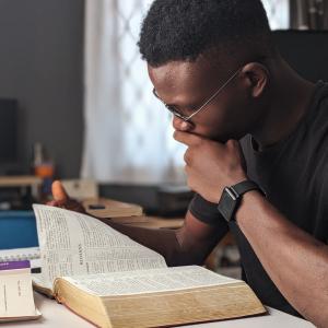 Man Reading a Book 