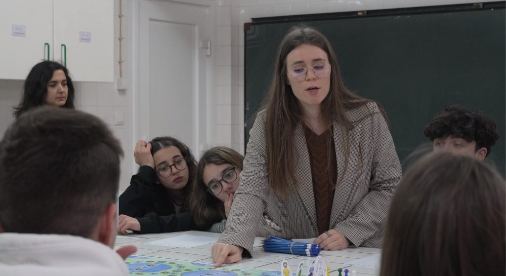 eu a explicar